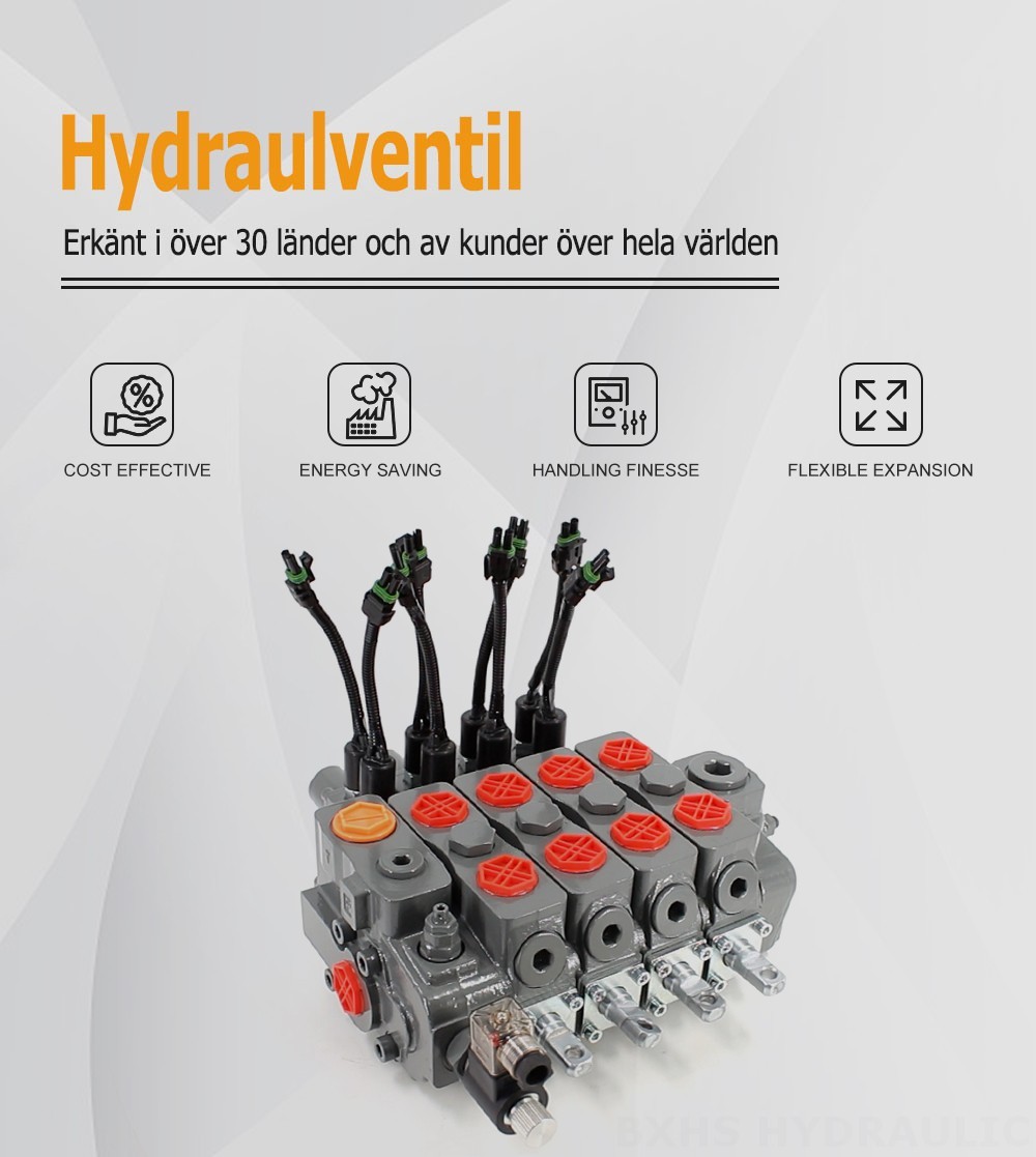 HSDLS180-Elektrisk avlastningsventil Manuell 4 spolar Sektionsstyrvventil